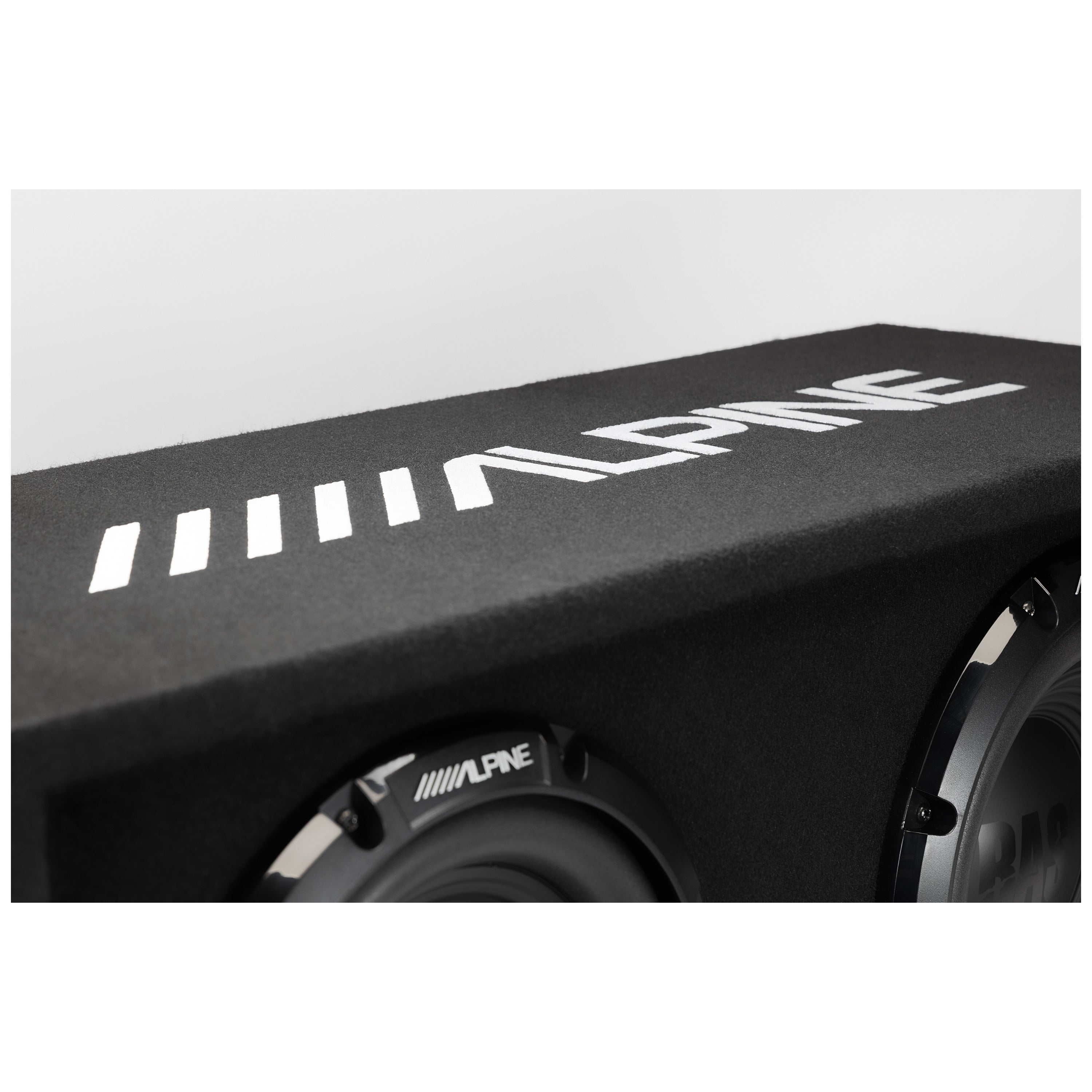 Alpine W-DB12V 12" Wedg-E Dual Vented Preloaded Wedge Subwoofer Enclosure