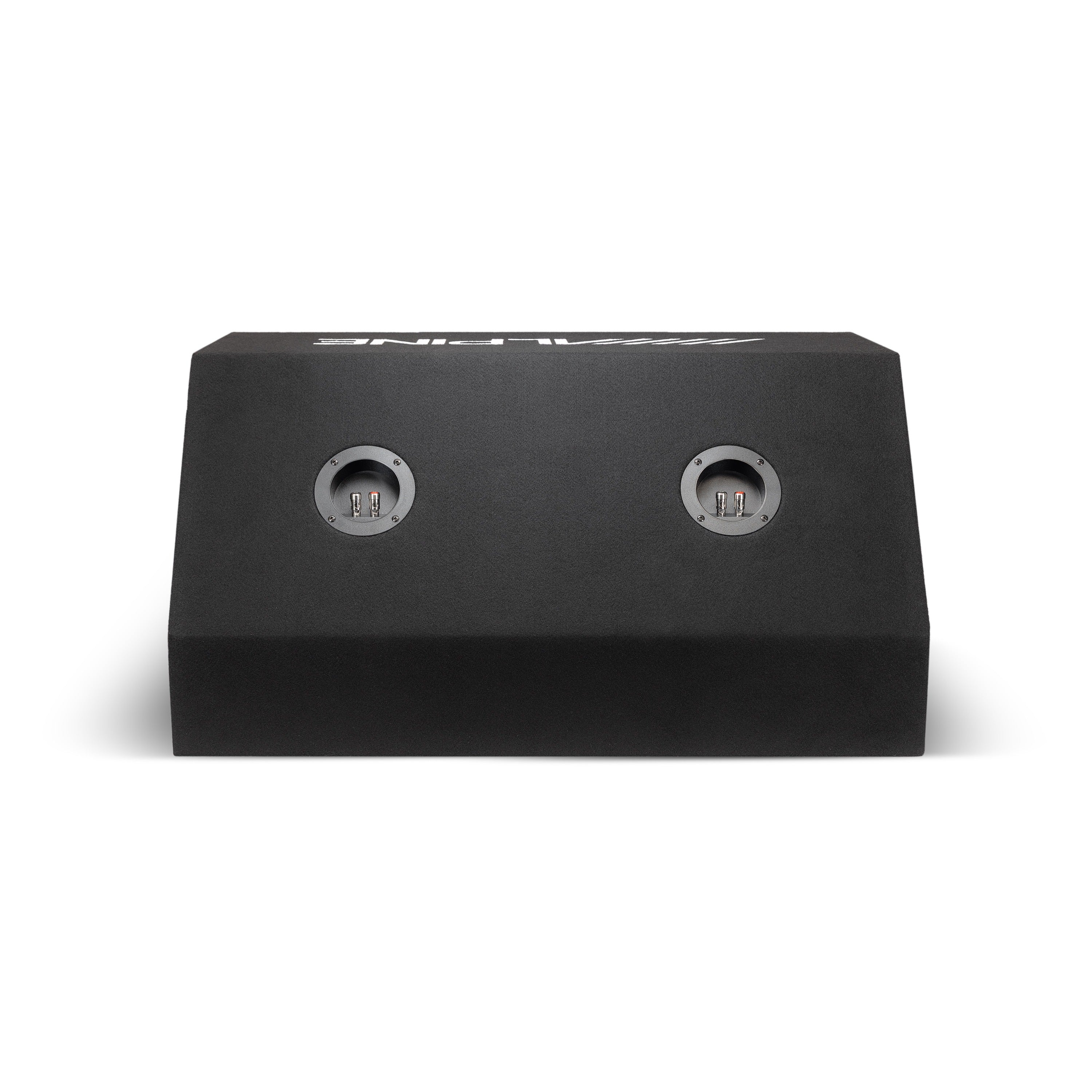 Alpine W-DB12V 12" Wedg-E Dual Vented Preloaded Wedge Subwoofer Enclosure