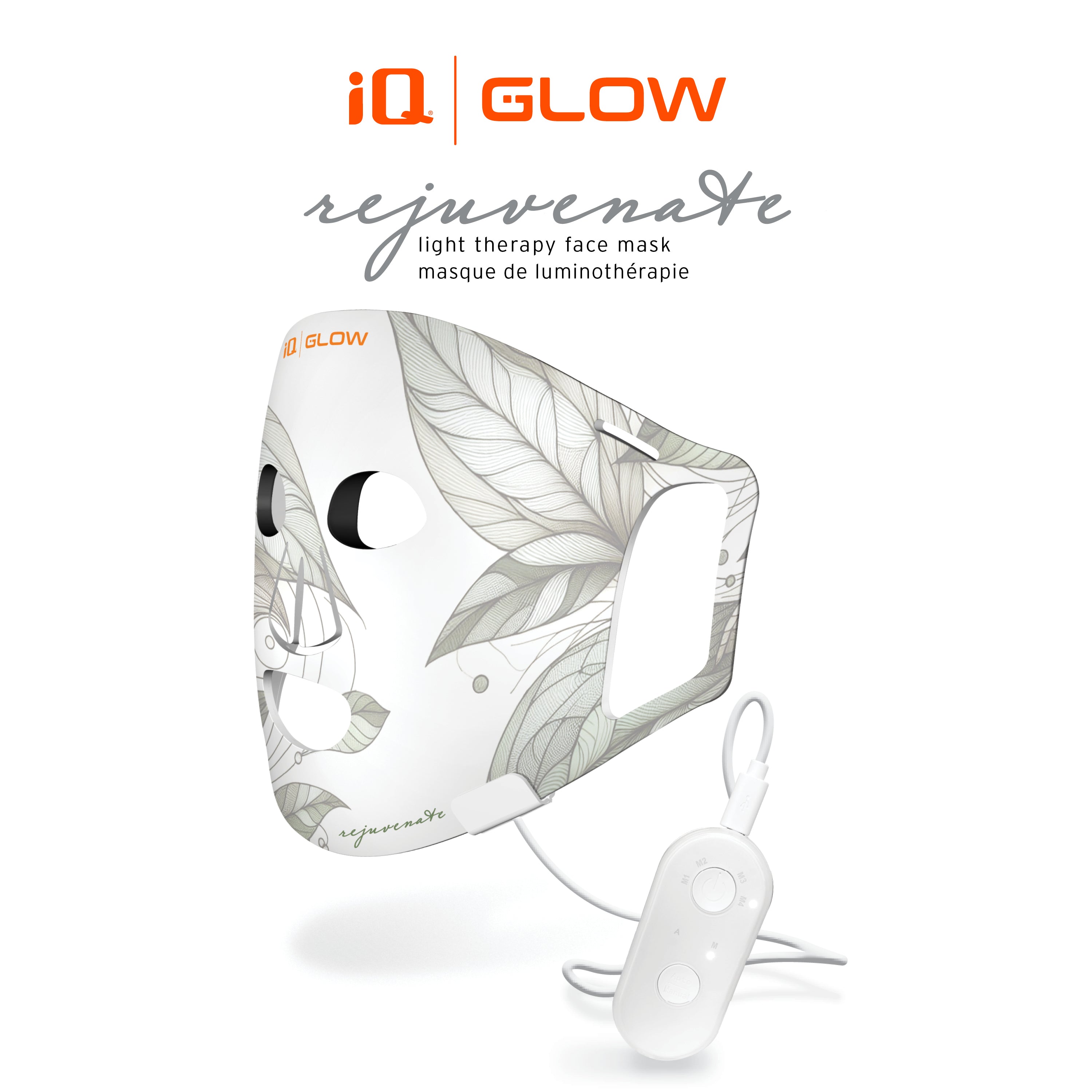 iQ Glow Rejuvenate Light Therapy Face Mask