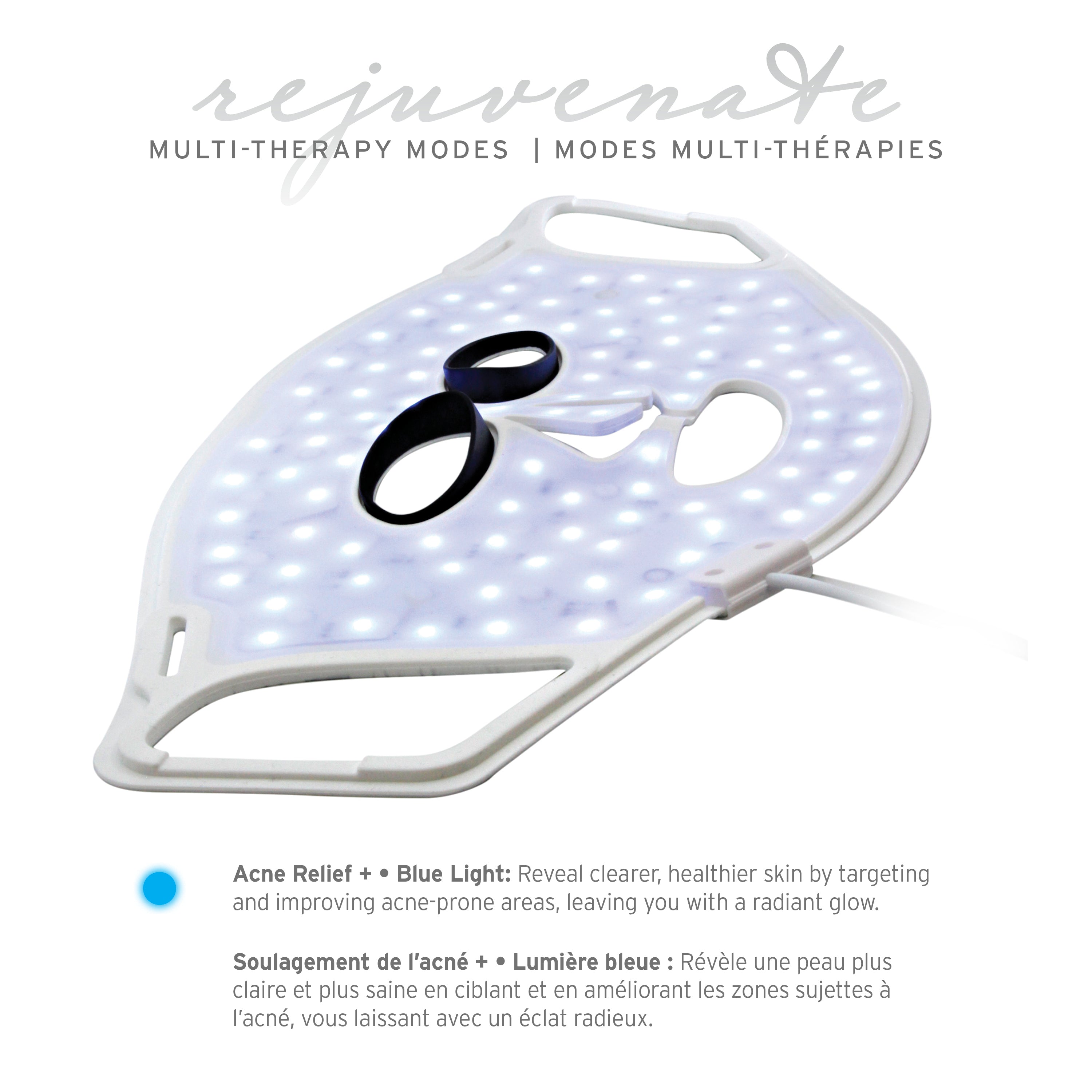 iQ Glow Rejuvenate Light Therapy Face Mask