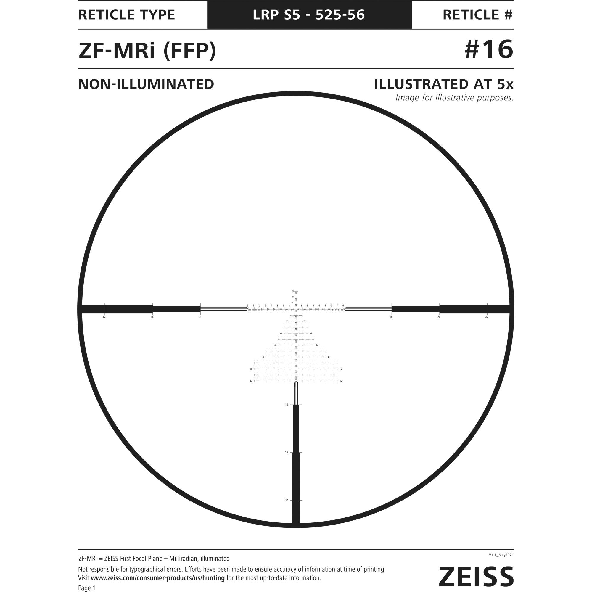 Zeiss LRP S5 - 5-25x56 MRi Reticle (#16)