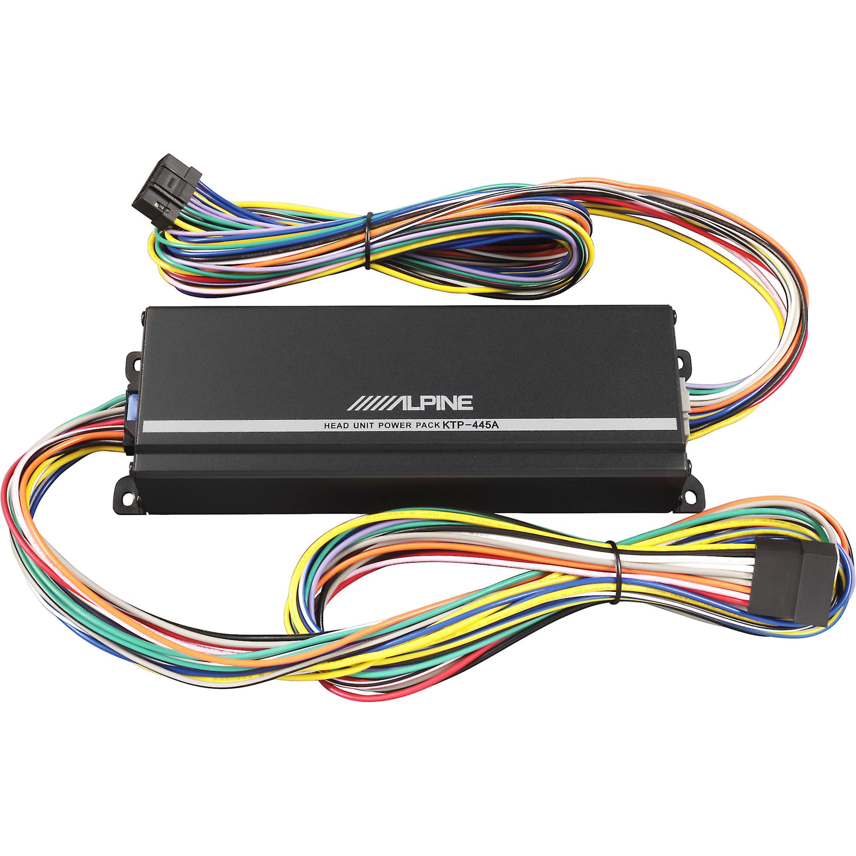 P.P.Pちゃん　ALPINE KTP-445UJ アンプ 配線付 Alpine KTP-445A 4-Channel Power Pack Amplifier