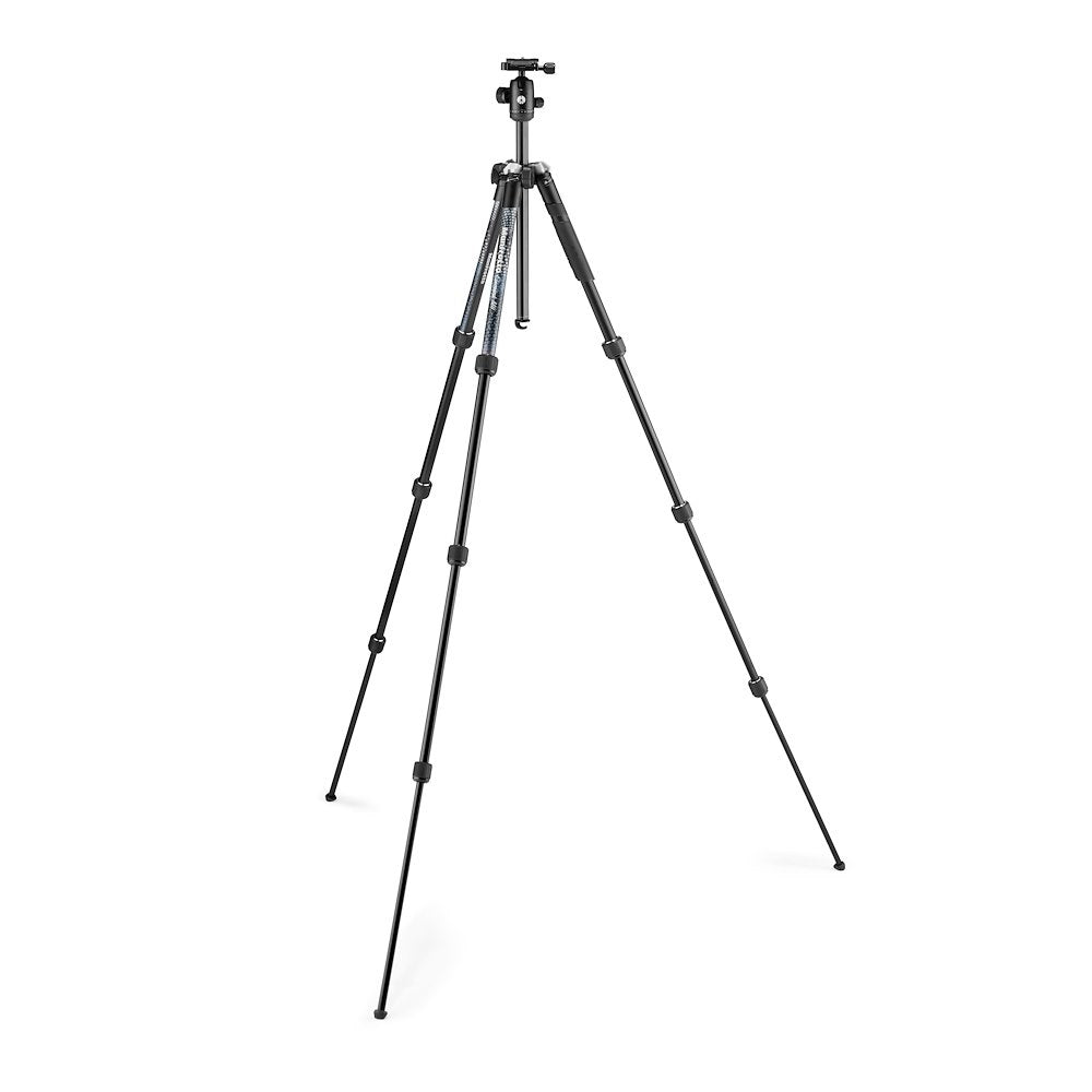 Manfrotto Element MII Treppiede In Alluminio Con Testa A Sfera Blu – Leggero E Stabile Per DSLR E Mirrorless